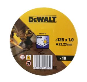 ΔΙΣΚΟΙ ΚΟΠΗΣ INOX 10ΤΕΜ DW 125Χ1Χ22.2mm (DT3507)