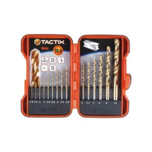 ΣΕΤ ΤΡΥΠΑΝΙΑ ΣΙΔΗΡΟΥ ΤΙΤΑΝΙΟΥ TACTIX 15 ΤΕΜ 1,5-10MM