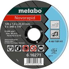 Δίσκοι κοπής Novorapid 125x1,0x22,23 Inox