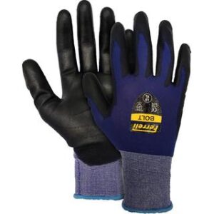 Γάντια PU BOLT Μαύρο-Μπλε FERRELI