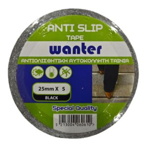 ΤΑΙΝΙΑ ΑΝΤΙΟΛΙΣΘ ΜΑΥΡΗ 25mm x 5m