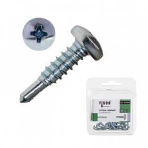 Αυτοδιάτρητες Ψωμάκι Σταυρωτές Γαλβανιζέ FSCO 3.5x16mm Συσκ. 20 τεμ.