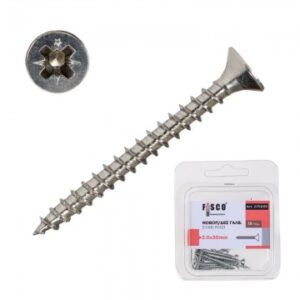 Νοβοπανόβιδες Γαλβανιζέ FSCO STAR-POZI 4.0x30 Συσκ. 12 τεμ. BLISTER